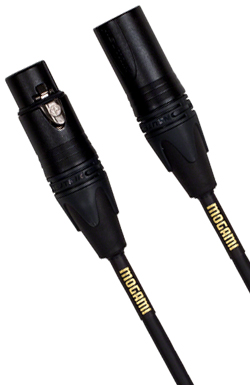 Gold Studio Microphone Cable (2, 3, 6, 10, 15, 25, 50, 100 ft)